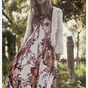 Free people first kiss boho prairie maxi dress